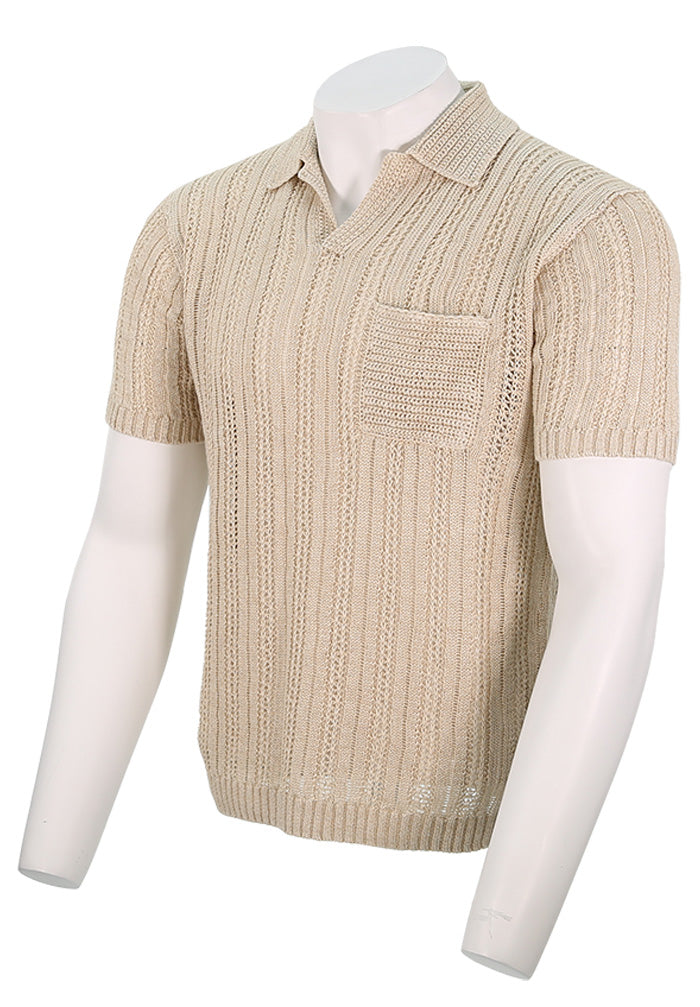 John Varvatos Linen Sweater Polo