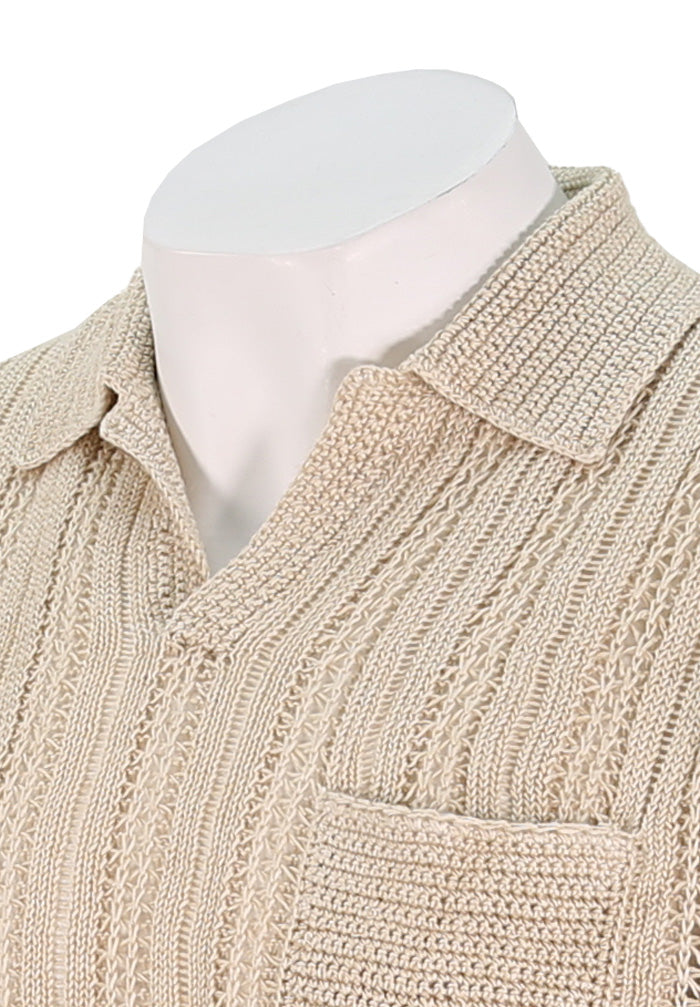 John Varvatos Linen Sweater Polo