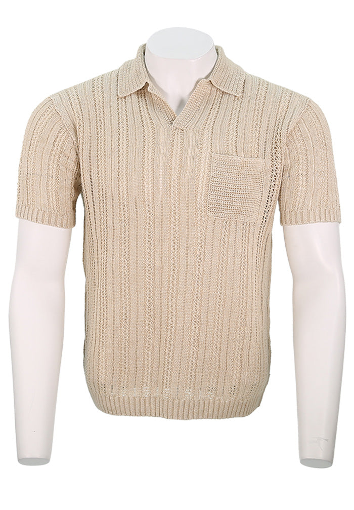 John Varvatos Linen Sweater Polo