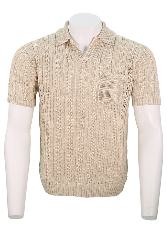 John Varvatos Linen Sweater Polo