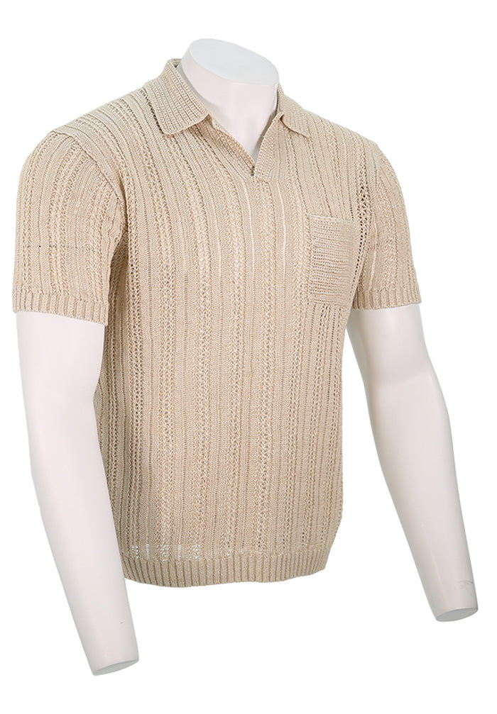 John Varvatos Linen Sweater Polo